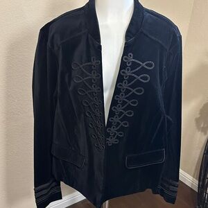 Torrid Black Velvet military crop jacket size 5 NWT box 3